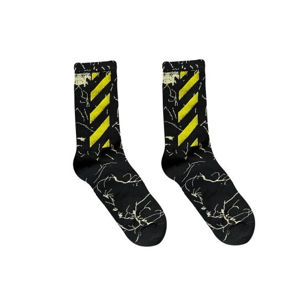 Off-white Socks (Black + Yellow) - Image 1