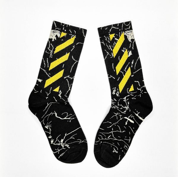 Off-white Socks (Black + Yellow) - Image 2