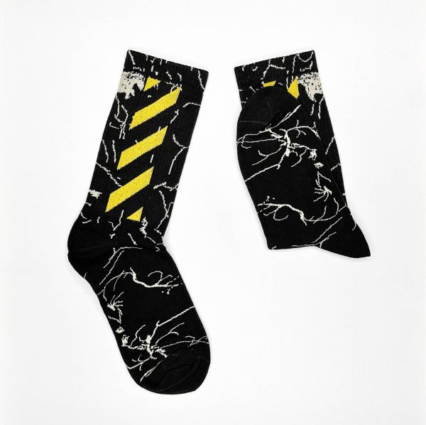 Off-white Socks (Black + Yellow) - Image 3