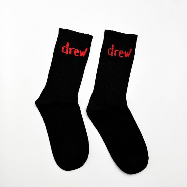 Drew Socks (Black + Red)