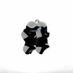 Adidas Cushioned Ankle Socks (Black + Grey) - Image 2