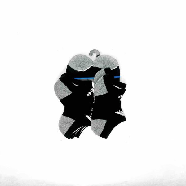 Adidas Cushioned Ankle Socks (Black + Grey) - Image 2
