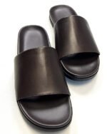 Brown Leather Slides - Image 2