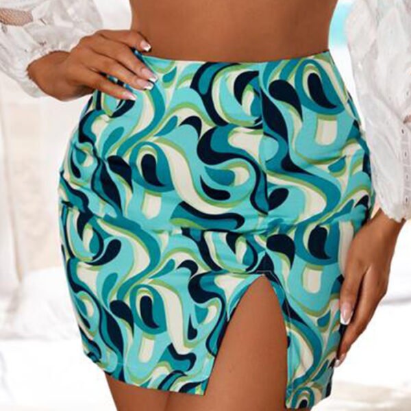 SHEIN SXY Allover Print Skirt