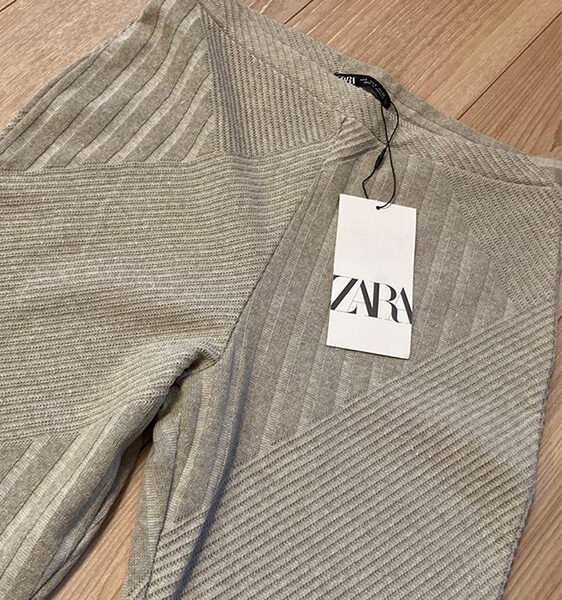 ZARA jacquard Flared leggings