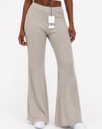 ZARA jacquard Flared leggings - Image 2