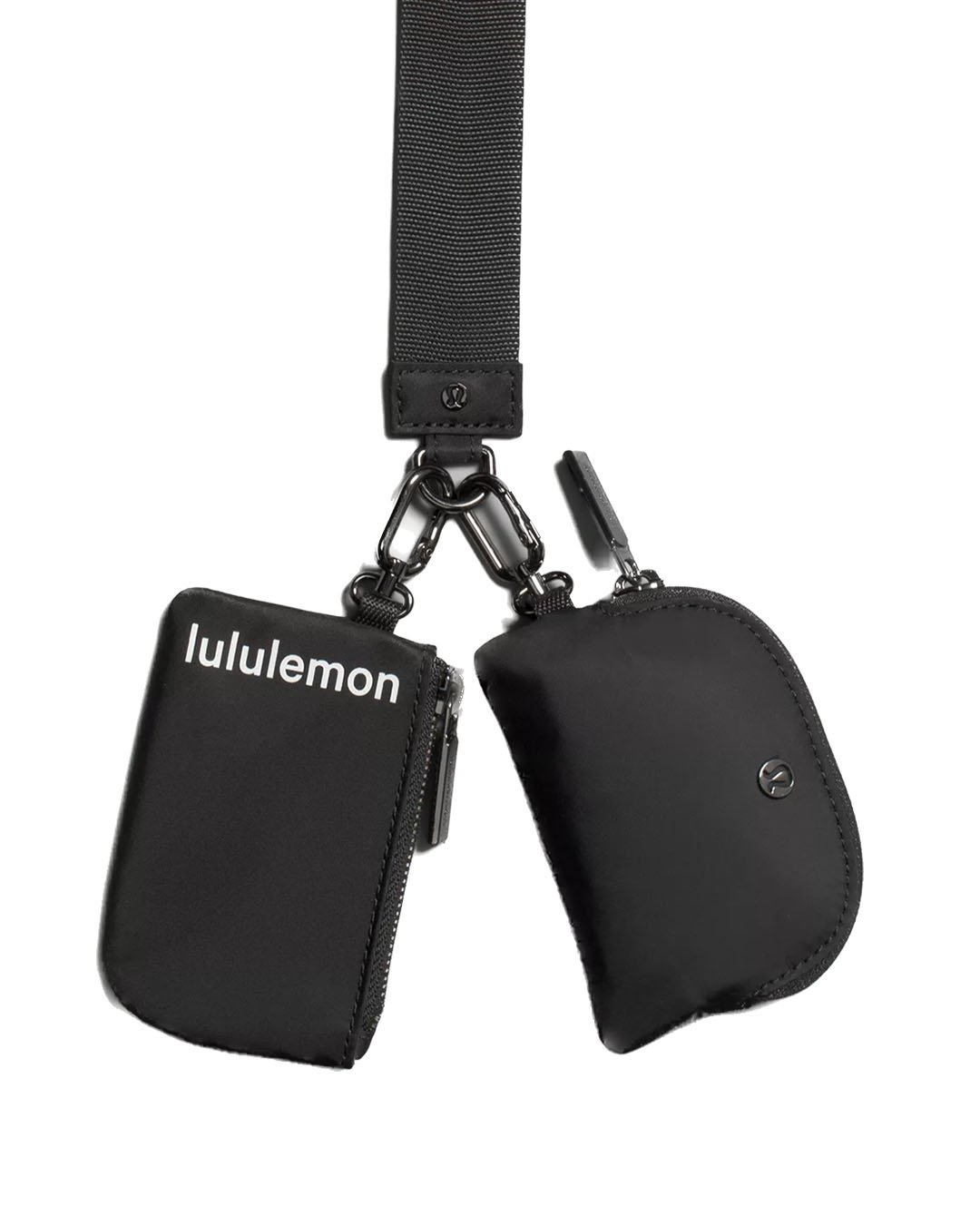 DUAL-POUCH-BLACK.jpg Lululemon Dual Pouch Wristlet - Black - Image 1