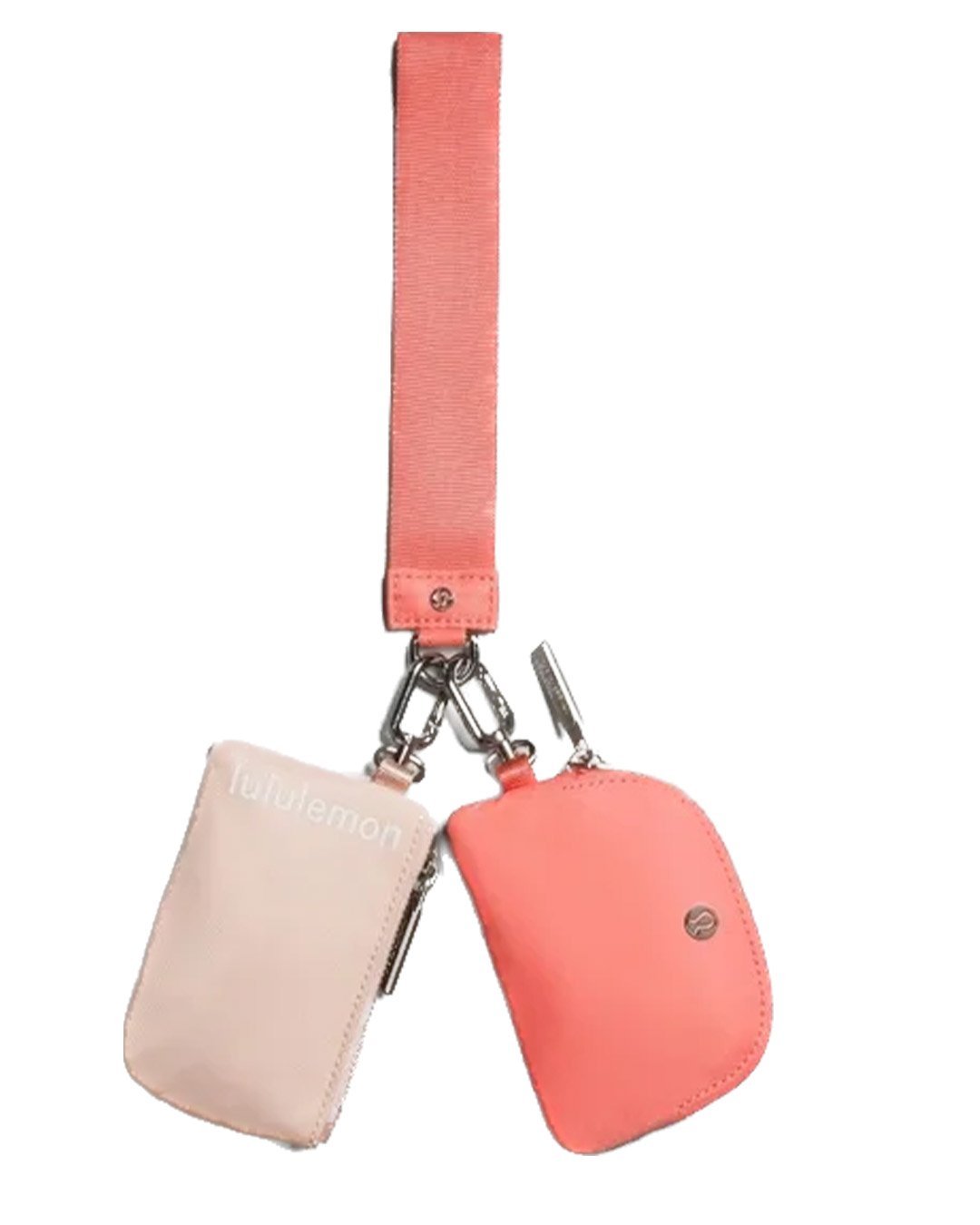 DUAL-POUCH1-CREAM.jpg Lululemon Dual Pouch Wristlet - Coral - Image 1