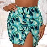 SHEIN SXY Allover Print Skirt