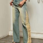 SHEIN Vintage Ripped Straight Leg Pants