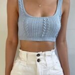 ZARA Cable-Knit Crop Top