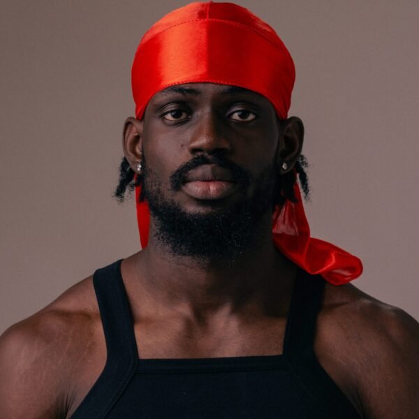 Red silk durag