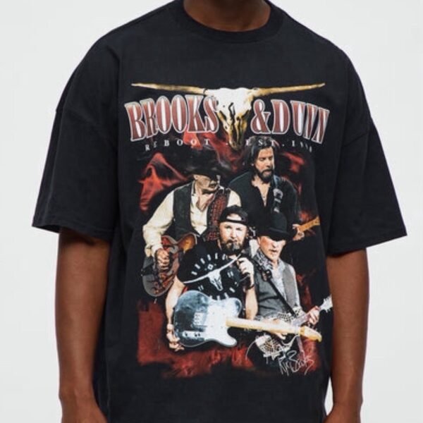 NovaMEN Black Brooks & Dunn Graphic T-Shirt