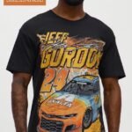NovaMEN Black Jeff Gordon Racing Graphic T-Shirt