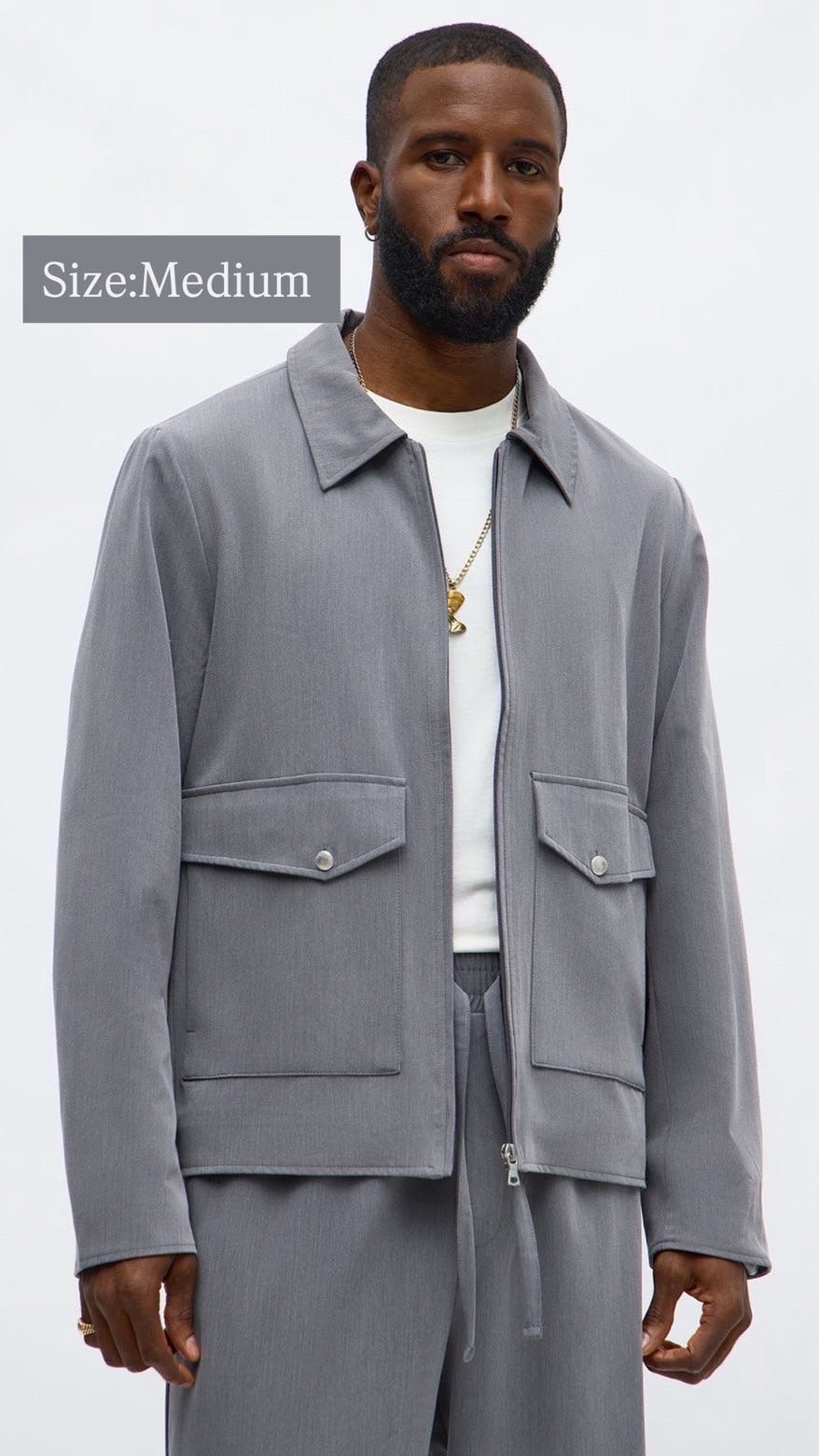 IMG_3759 NovaMEN Utility Pocket Zip-Up Jacket - Image 1