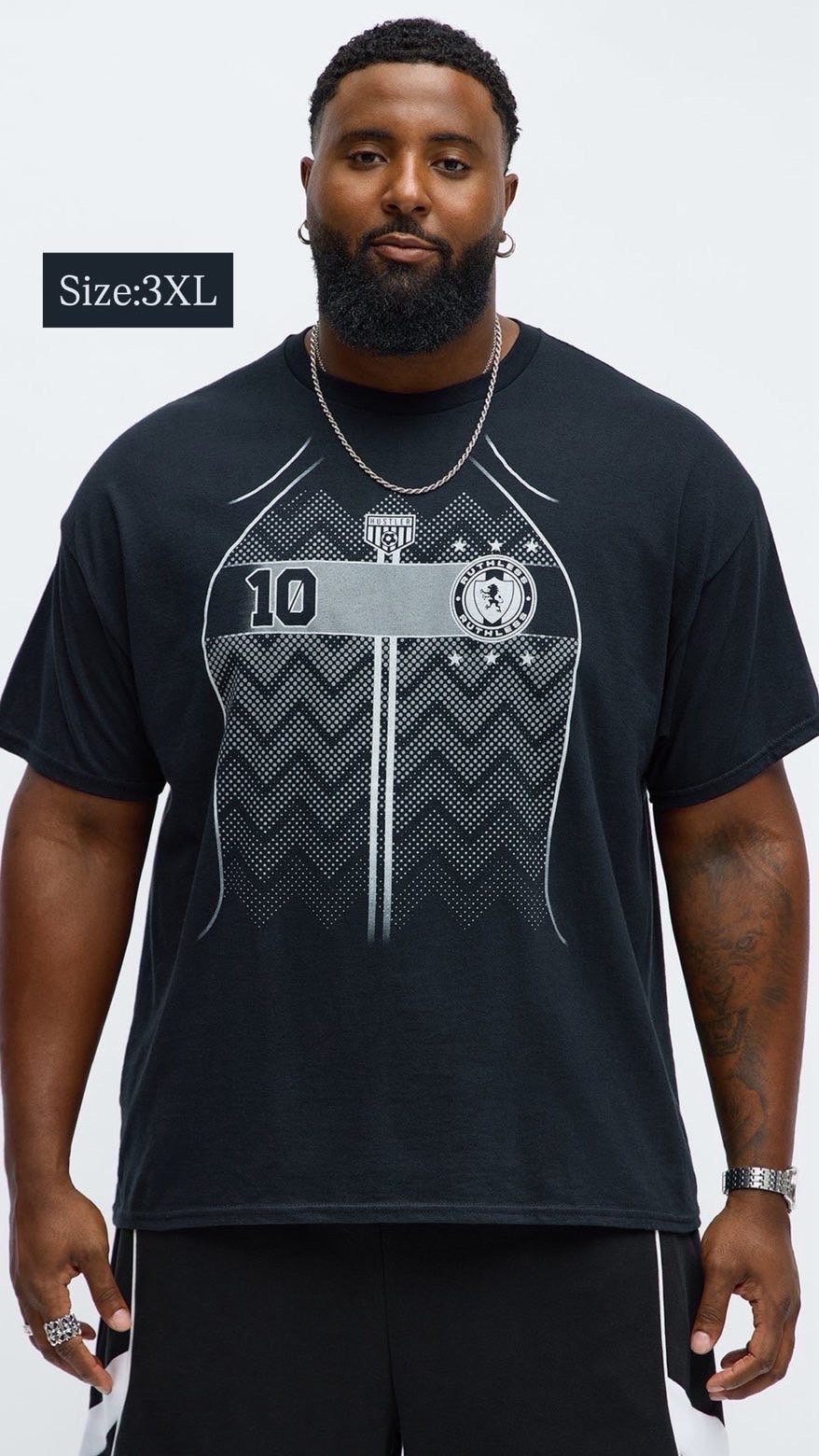 IMG_3760 NovaMEN Hustler Football Graphic T-Shirt - Image 1
