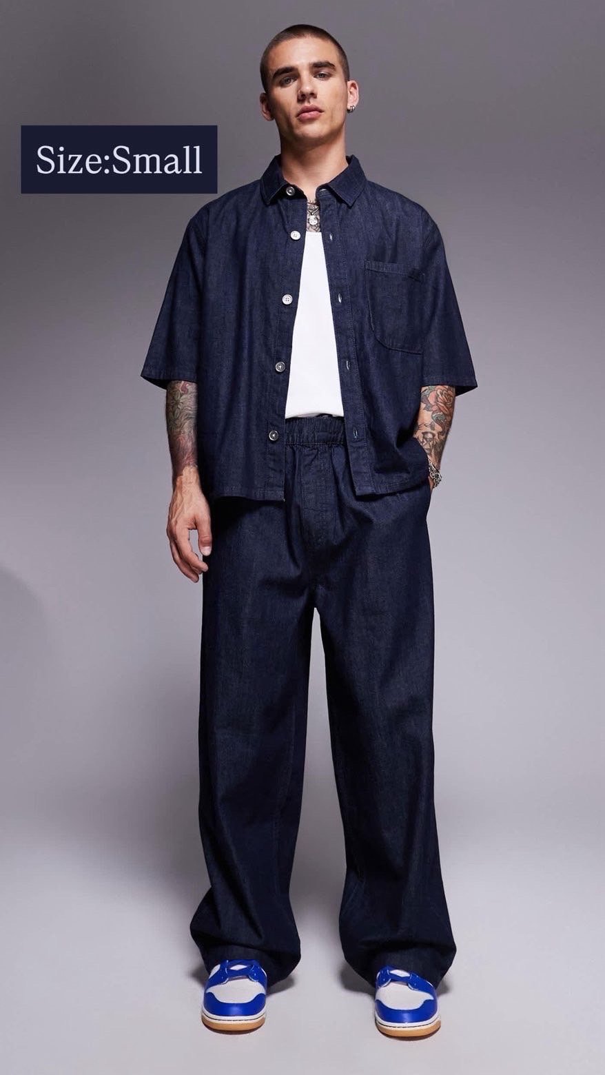 IMG_3761 NovaMEN Short-Sleeve Denim Overshirt - Image 1