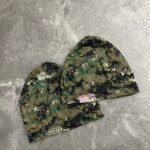 Digital camouflage spandex cap