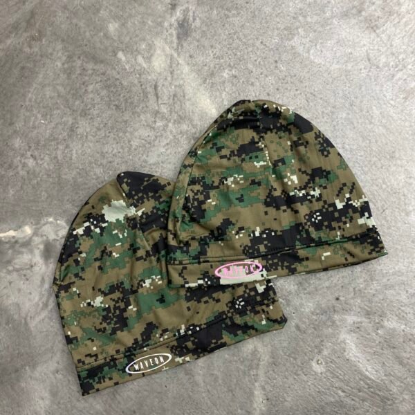 Digital camouflage spandex cap