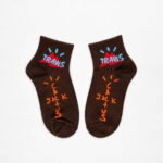 Cactus Jack High Cut Socks (Brown)