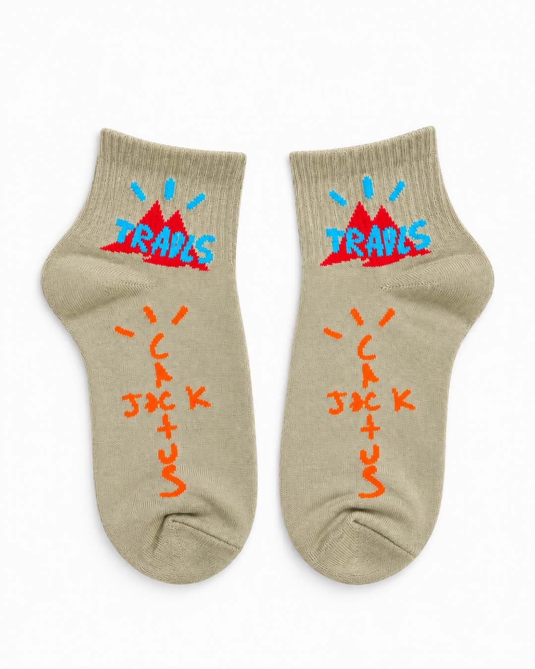 cactusb Cactus Jack High Cut Socks (Beige) - Image 1
