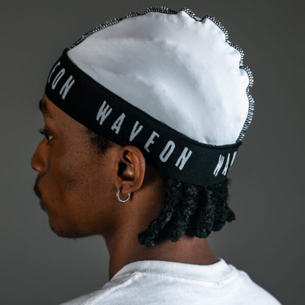 White Elastic Band Wavecap