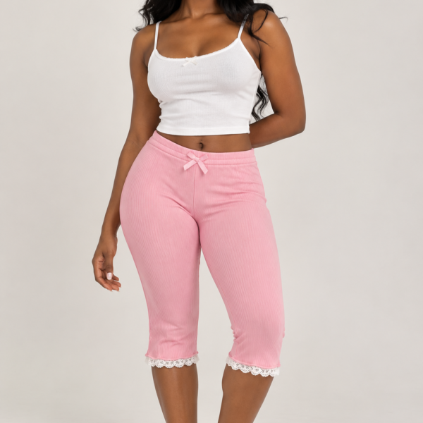 Pink capri pants