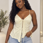 Satin Tie Back Top