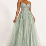 Lauren Applique Tulle Formal Gown