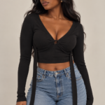 Plunge V-neck Top