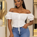 Bardot Milkmaid Top