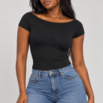 Black backless top (L)