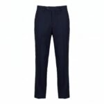 Slim Wool Pants (Navy)